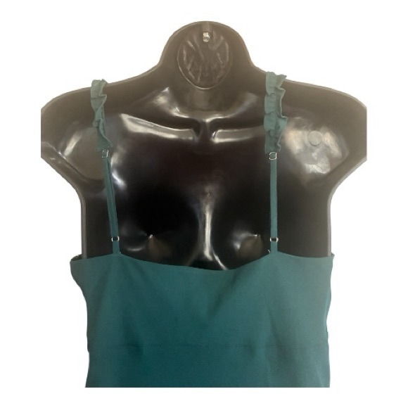 Urban Outfitters Dark Teal Slip Dress with Twisted Straps Size M - Picture 4 of 7